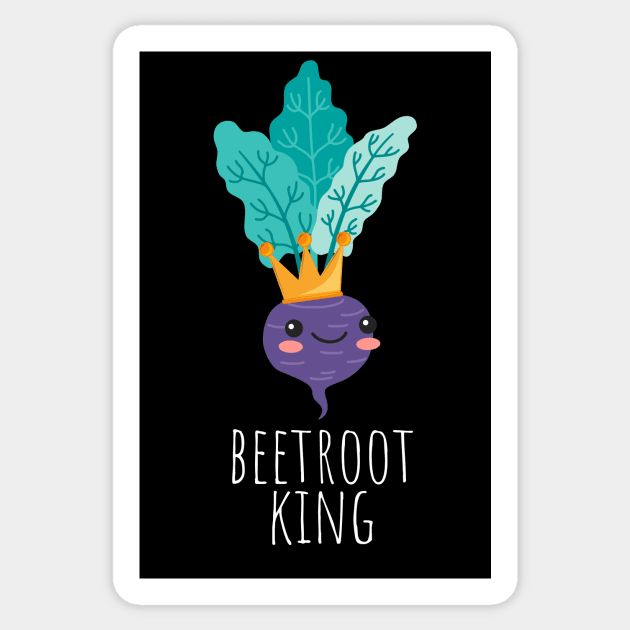 Beetroot King Cute Sticker by DesignArchitect